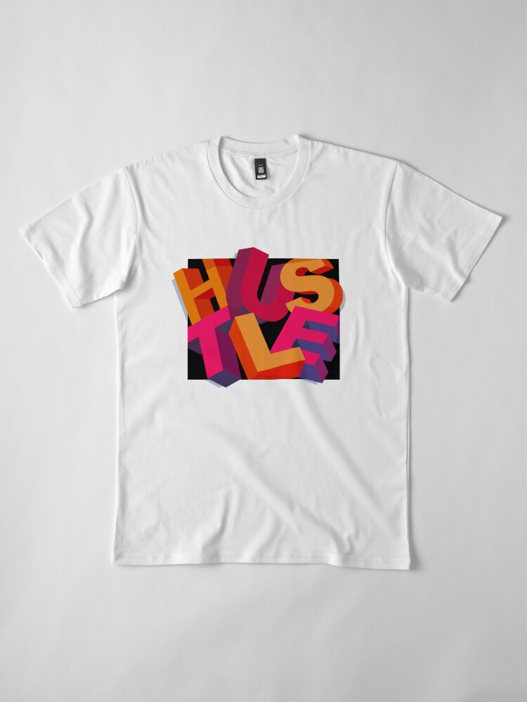 HUSTLE - 3d typo art by TipTopGFX